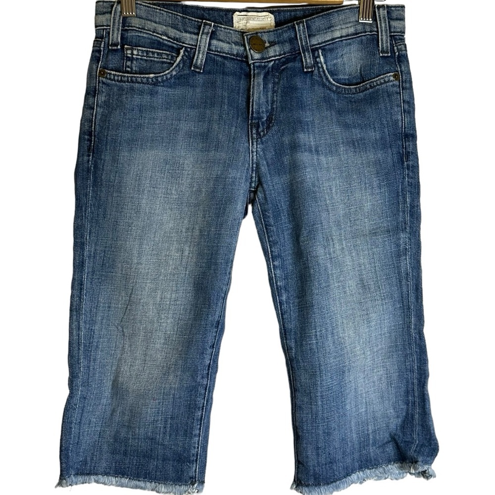 Current/Elliott‎ The Bike Short Denim Jorts 8058-0147 Blue Moon Size 25/0 - Picture 2 of 10